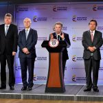 Ministro de Hacienda, Mauricio Cárdenas, en anuncio de sanción de la Ley de Modificación al Código de Extinción de Dominio