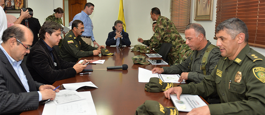 Presidente dirige Consejo de Seguridad en Medellín Medellín - 14 de mayo. Foto: Juan David Tena - SIG