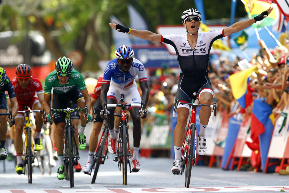 Jasper Stuyven wins stage eight of the 2015 Tour of Spain