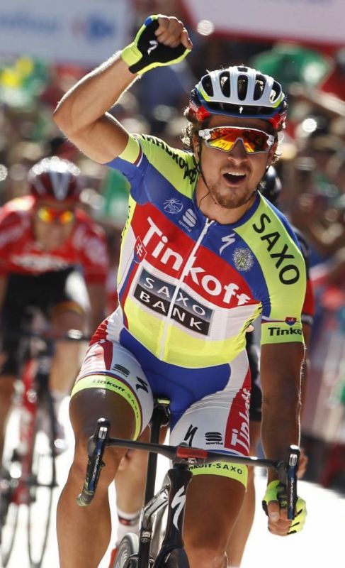 Sagan, victorioso en la meta de Málaga.