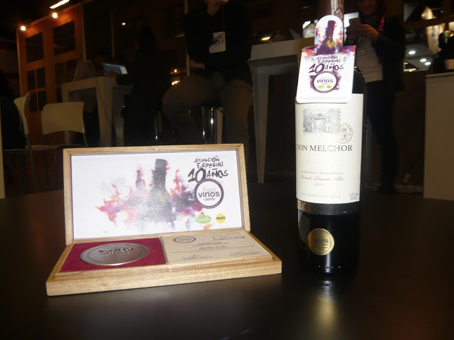 Medalla de oro de Expovinos 2015 al chileno Don Melchor. Foto: La Pluma & La Herida