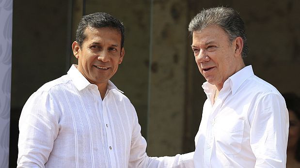 Presidentes Santos y Humala