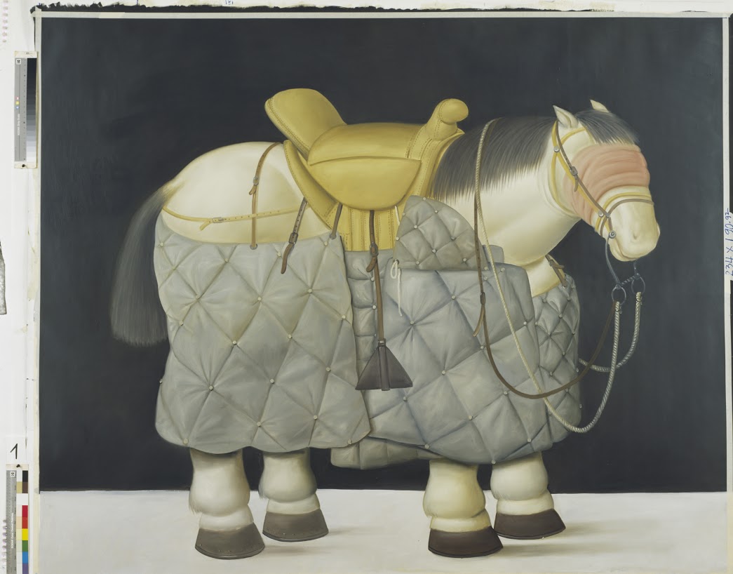 Caballo del picador 1992 oleo sobre tela