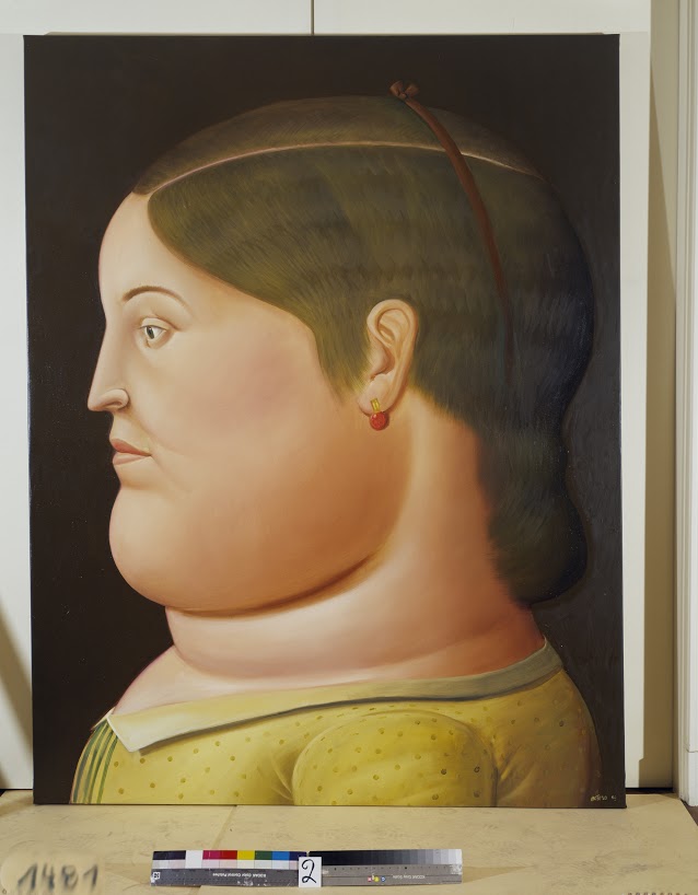 Girl in Profile 1999 oleo sobre tela