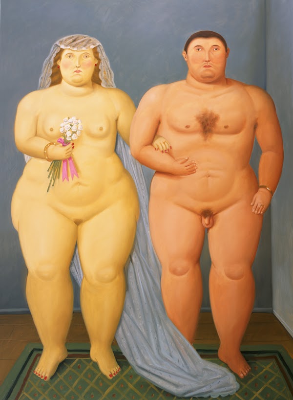Nudist Marriage 2010 oleo sobre tela