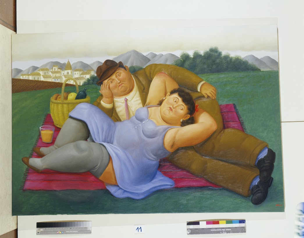 Picnic 2001 oleo sobre tela