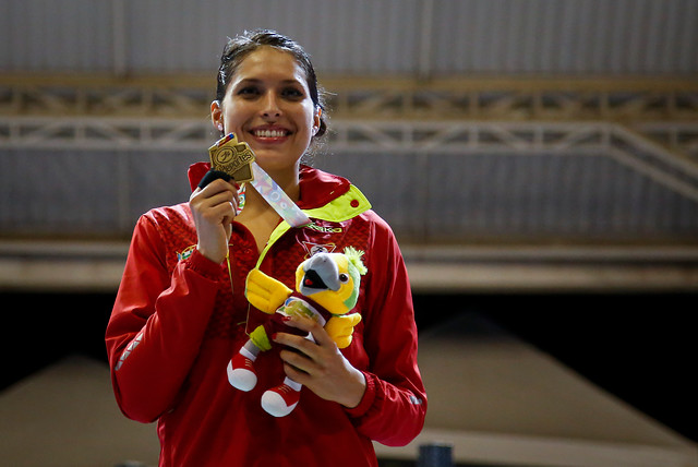 Saskia Loretta van Erven García, ganó oro en los XX Juegos Nacionales, en esgrima, en la modalidad de espada.