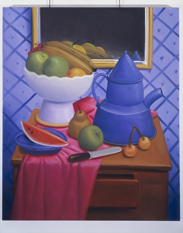 Still Life with Blue Pot 2002 oleo sobre tela