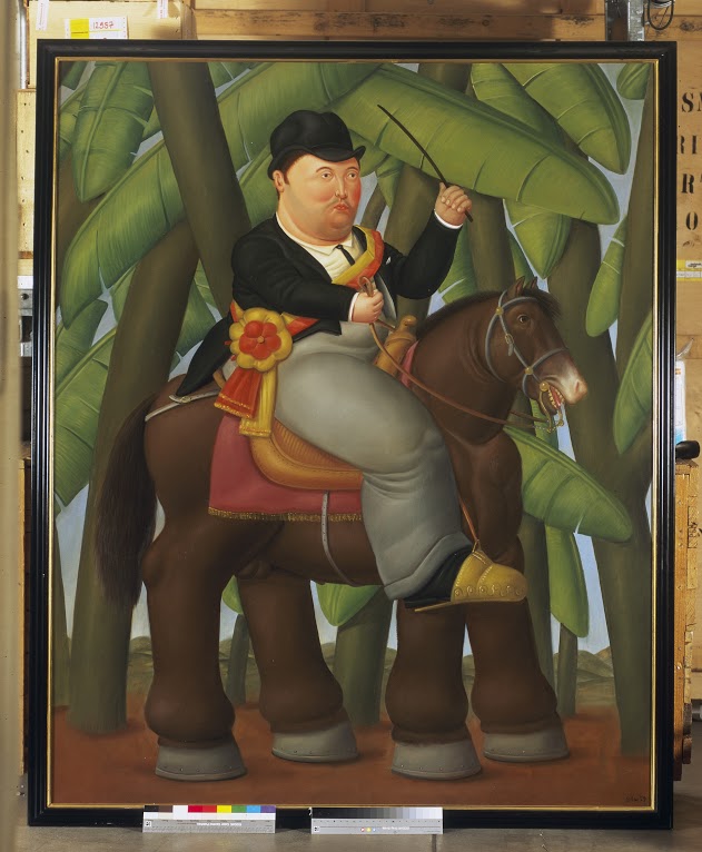 The President on a Horse 1989 oleo sobre tela