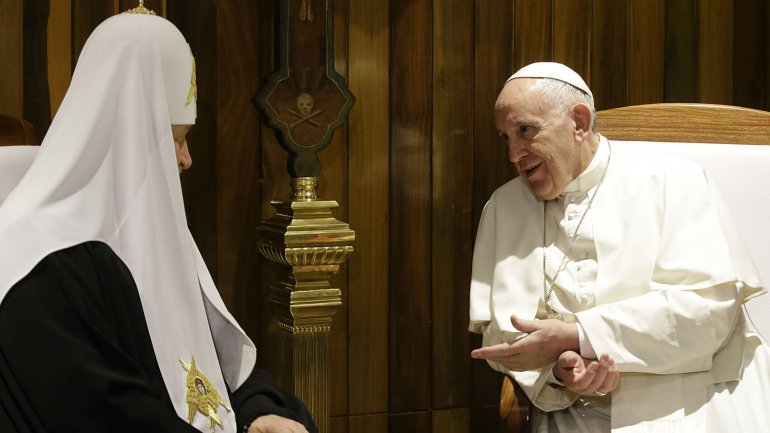 Papa Francisco y patriarca ruso Kiril 3