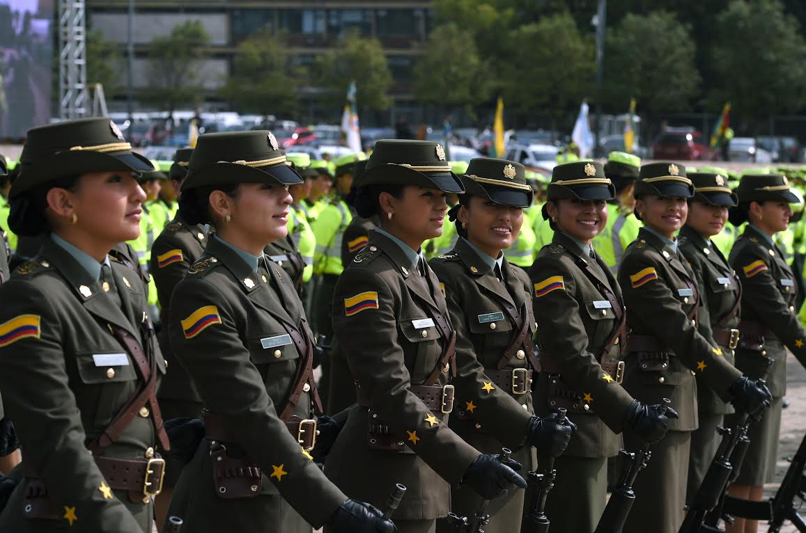 Ceremonia Policía de Tránsito en Bogotá