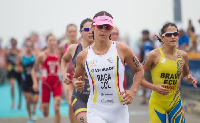 La triatleta quindiana, Lina María Raga.