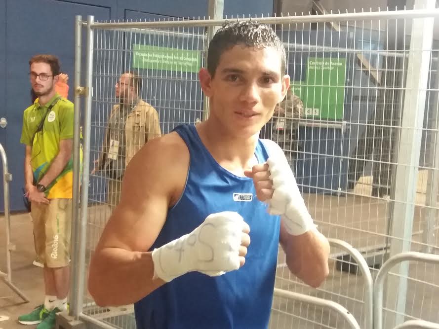 Céiber Ávila, poco después del combate ganado en el comienzo de su participación en Río 2016