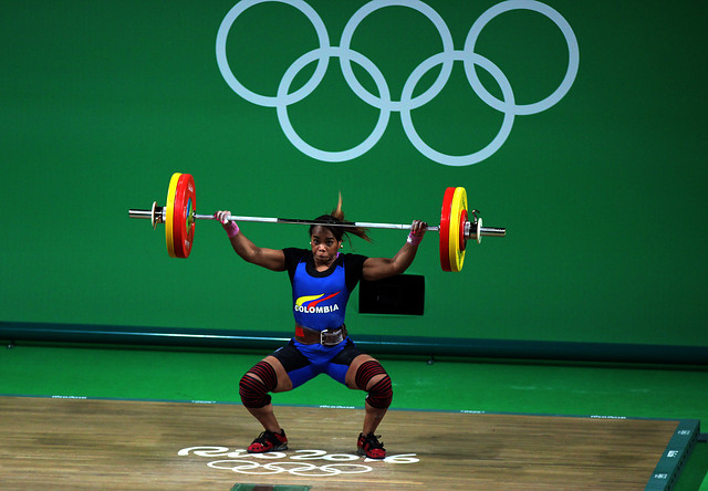 Leidy Solís, cuarto puesto en la categoría de los 69 kilogramos de las pesas.