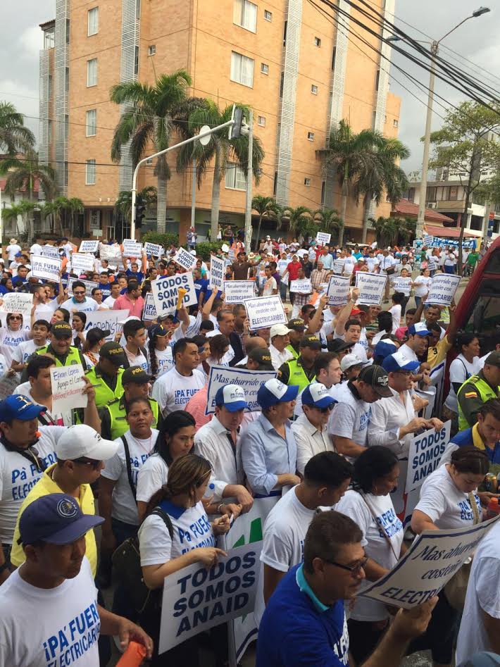 Más de 10 mil costeños marcharon exigiendo ¡Pa’ fuera Electricaribe!
