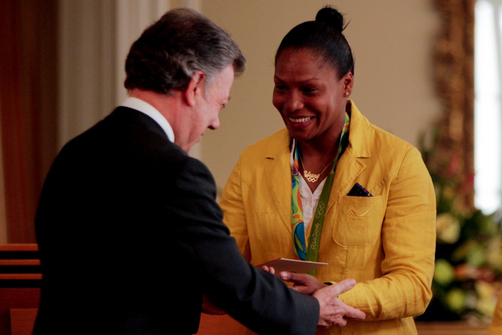  El presidente de la República Juan Manuel Santos, recibió a los medallistas olímpicos de los JJ.OO de Río 2016.