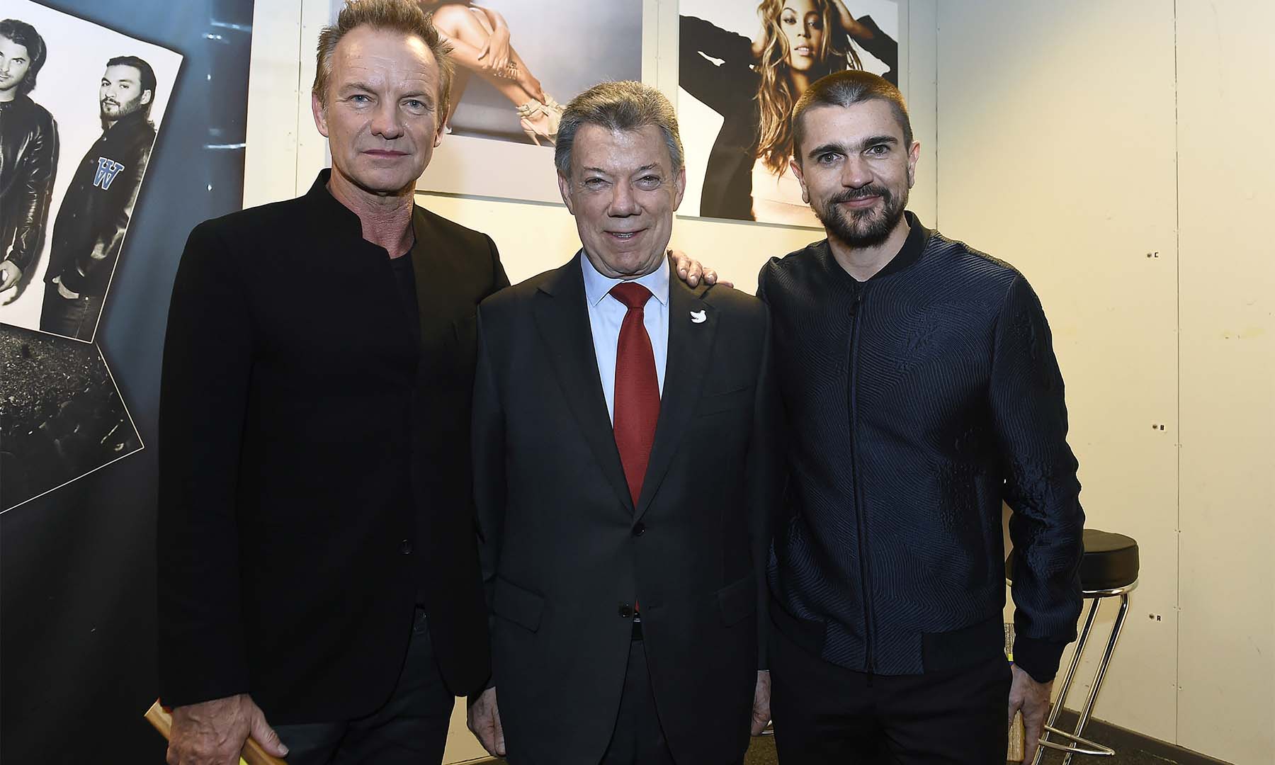 Visiblemente emocionado, el Presidente Juan Manuel Santos agradeció el concierto del Premio Nobel de Paz 2016, que ofrecieron en su honor los cantantes Sting y Juanes, entre otros artistas, en el teatro Telenor Arena.