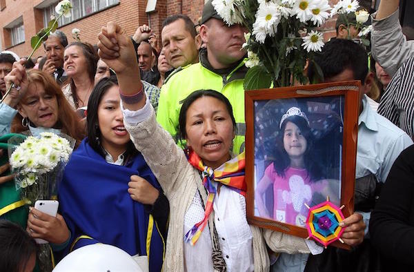 Protestas y clamores para que el crimen de Yuliana Andrea, por ningún motivo, vaya a quedar impune. Foto: semana.com