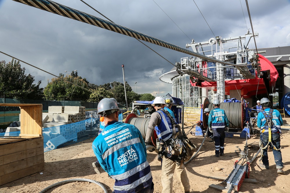 IDU realizó la instalación del cable de acero del TransMiCable de