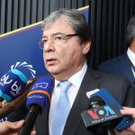 declaración a medios del Canciller Holmes Trujillo durante Concordia Américas Summit 7