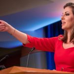 Morgan Ortagus, portavoz del Departamento de Estado EE.UU.