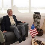 Encuentro del Presidente Santos y titular de Defensa