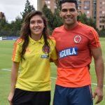 Falcao y Natalia Gaitán, capitana del seleccionado femenino