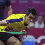 El actual campeón de las justas, el bogotano Miguel Ángel Rodríguez obtuvo una nueva victoria y se estacionó en la semifinal individual del torneo.