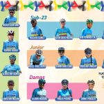 Selección Colombia de Ciclismo que estara en el Campeonato Mundial de ruta de Yorkshire, Inglaterra.