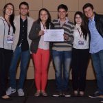 Alicia María Roa, Omar Javier Peña, Vaneza Ávila Rodríguez,  Carlos Arturo Cano, Adriana del Pilar Morales y Juan David Rojas, equipo de la Universidad Surcolombiana de Neiva que ganó el título del X Concurso Académico de Medicina que organizó la Universidad del Rosario.