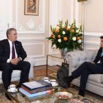 Presidente Duque con la Alcaldesa de Bogotá Claudia López 2019-10-29 at 4.52.45 PM