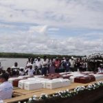 Entrega de los 79 cuerpos de las víctimas de la masacre ocurrida el 2 de mayo de 2002, a sus familiares4