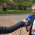 El secretario general del episcopado colombiano,Monseñor Elkin Alvarez en declaraciones hoy medios de comunicación.