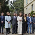 “Si algo tiene que hacer el país para cerrar la brecha social y regional es acabar la corrupción con cultura de transparencia”, dijo este jueves la Vicepresidenta Marta Lucía Ramírez, al término de la reunión sobre el tema en la Casa de Nariño. Foto Felipe Castaño-Vicepresidencia