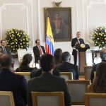 El sector floricultor "representa el triunfo de llegar a los mercados exigentes, como una cadena logística que vence las más grandes complejidades geográficas y representa un sello de nuestro país", dijo el Presidente Duque. Fotografía: Efraín Herrera - PRESIDENCIA