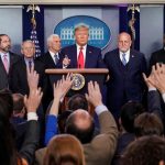 Es la segunda vez en esta semana que el mandatario convoca a los medios para hablar sobre los casos de coronavirus en Estados Unidos.