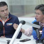 Gobernador de Cundinamarca Nicolás García Bustos y La Alcaldesa de Bogotá ,Claudia López
