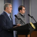 Presidente Duque y el Fiscal General de la Nación, Francisco Barbosa