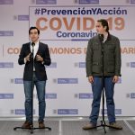 El director de Planeación, Luis Alberto Rodríguez, y el viceministro de Hacienda, Juan Alberto Londoño