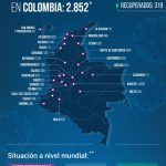 El Ministerio de Salud reporto 2.852 casos y 112 muertes en Colombia