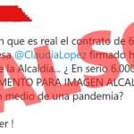 Alcaldía no firmó contrato para promocionar imagen de Alcaldesa