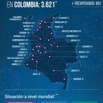 3.621 contagios y 166 decesos hasta la fecha por Covid-19 en Colombia