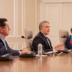 Presidente Duque con los Ministros de salud y de comercio en el programa ‘Prevención y Acción’