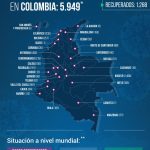 Según reporte del Ministerio de Salud de este martes, Colombia se acerca a los 6000 contagiados por COVID-19