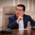 El Ministro de Salud, Fernando Ruiz, hizo este miércoles un llamado al buen uso de las unidades de cuidado intensivo en las entidades de salud, para no afectar a los pacientes más necesitados, dentro de la pandemia del covid-19.
Foto César Carrión

Foto - PRESIDENCIA