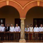 Foto oficial de la reunión informativa entre los Ministros de la Alianza del Pacífico y los Cancilleres de Mercosur.