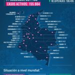 Colombia reporto 12.250 fallecidos y 367.196 casos por covid-19-07082020 MAPA