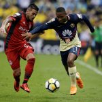 Andrés Ibargüen durante un partido de la Liga de Campeones Concacaf entre América de México y Toronto de Canadá. REUTERS/Henry Romero