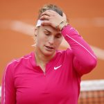 La bielorrusa Aryna Sabalenka en el Abierto de Francia, París, Francia. REUTERS/Charles Platiau