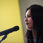 La directora para las Américas de Amnistía Internacional, Erika Guevara Rosas, durante una conferencia de prensa en Ciudad de México REUTERS/Edgard Garrido